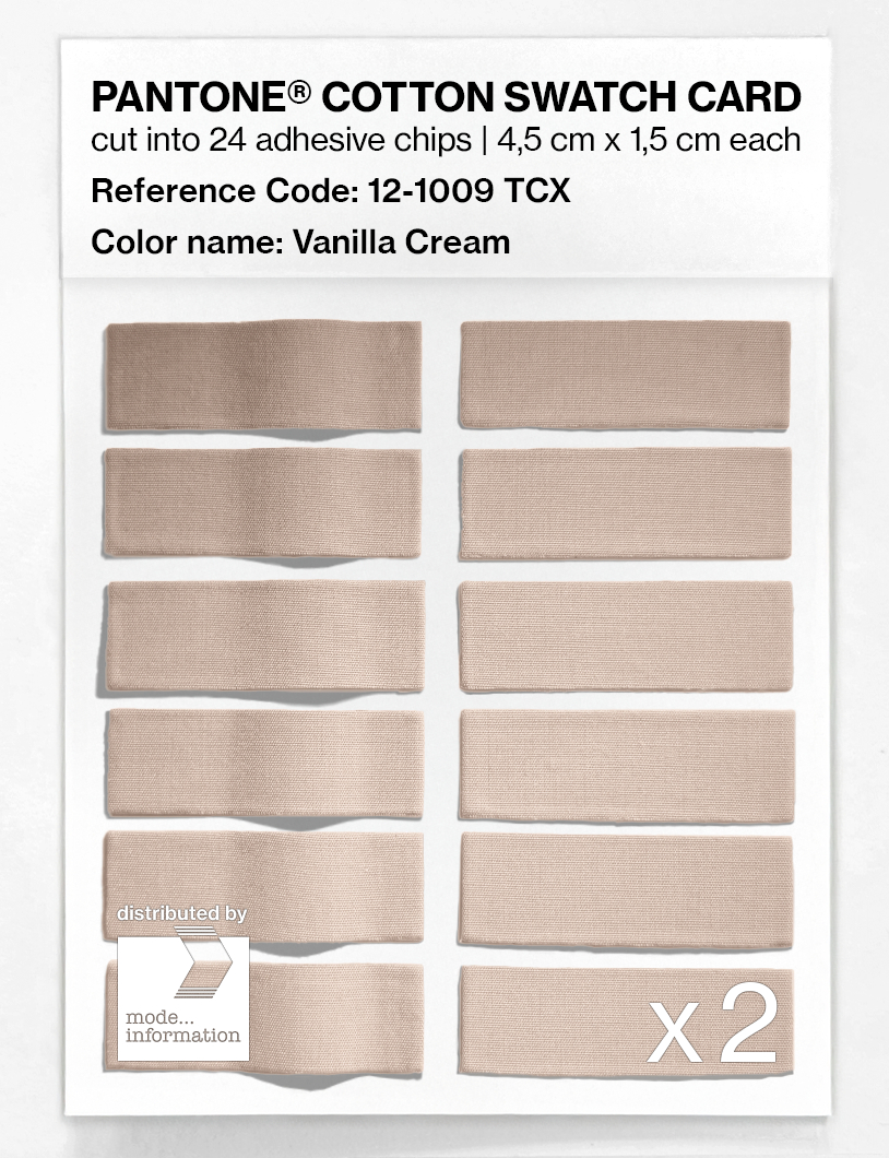 Artikelbild 6 des Artikels “PANTONE® COTTON SWATCH CARD 12-1009 TCX Vanilla Cream “