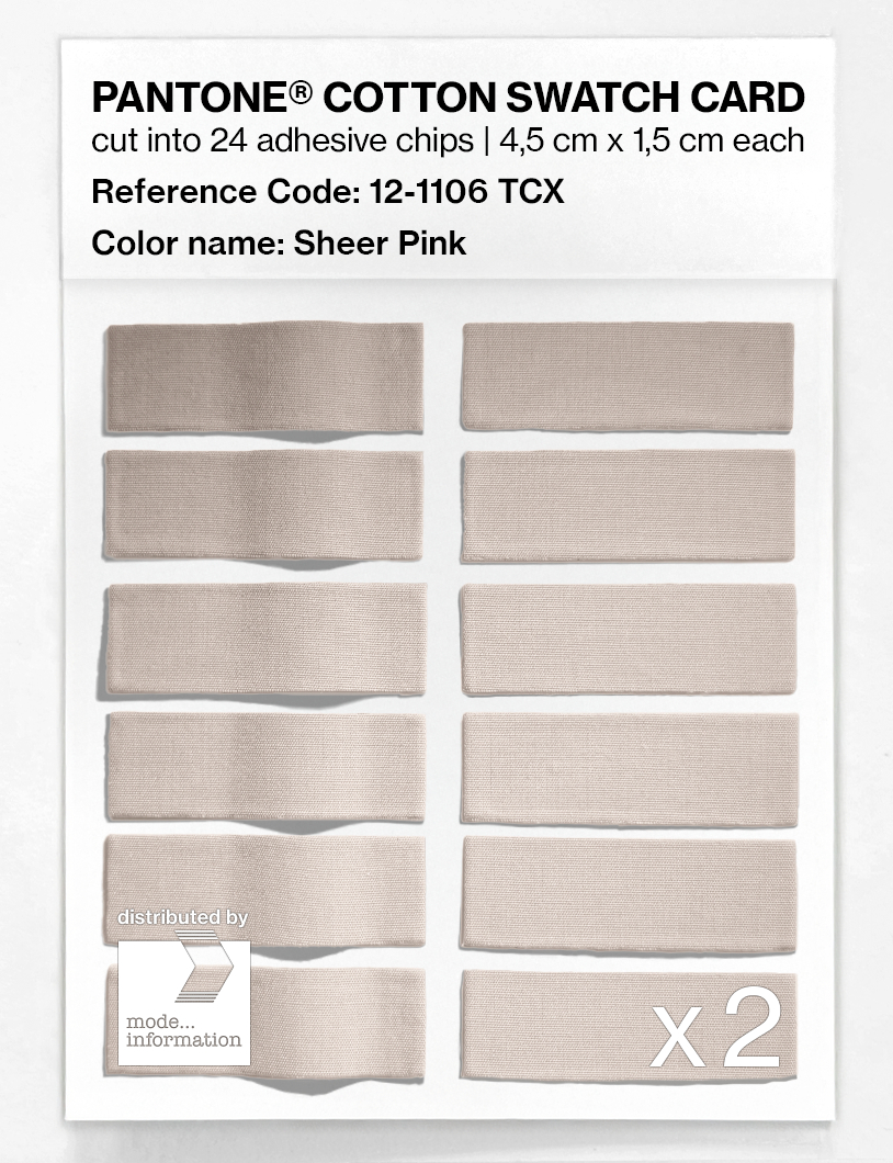 Artikelbild 6 des Artikels “PANTONE® COTTON SWATCH CARD 12-1106 TCX Sheer Pink “