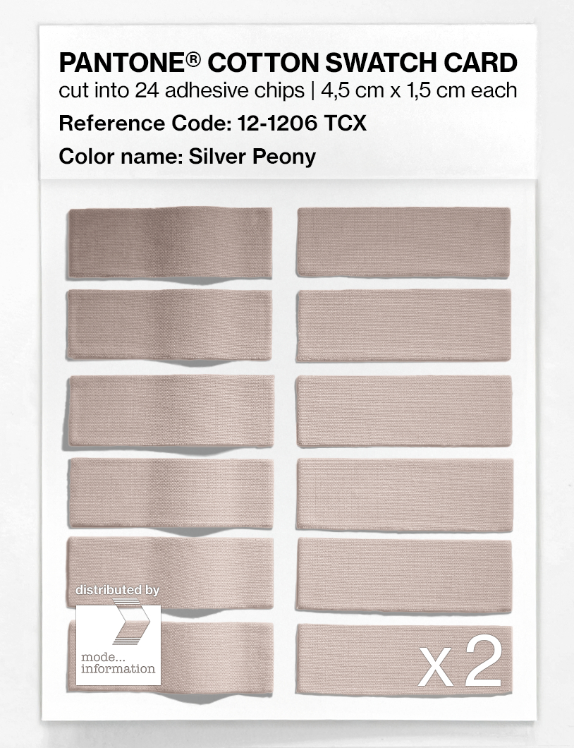 Artikelbild 6 des Artikels “PANTONE® COTTON SWATCH CARD 12-1206 TCX Silver Peony “