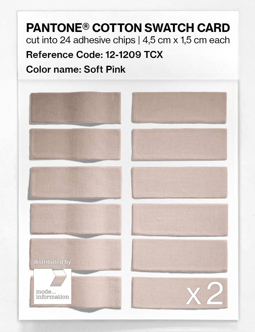 Artikelbild 6 des Artikels “PANTONE® COTTON SWATCH CARD 12-1209 TCX Soft Pink “