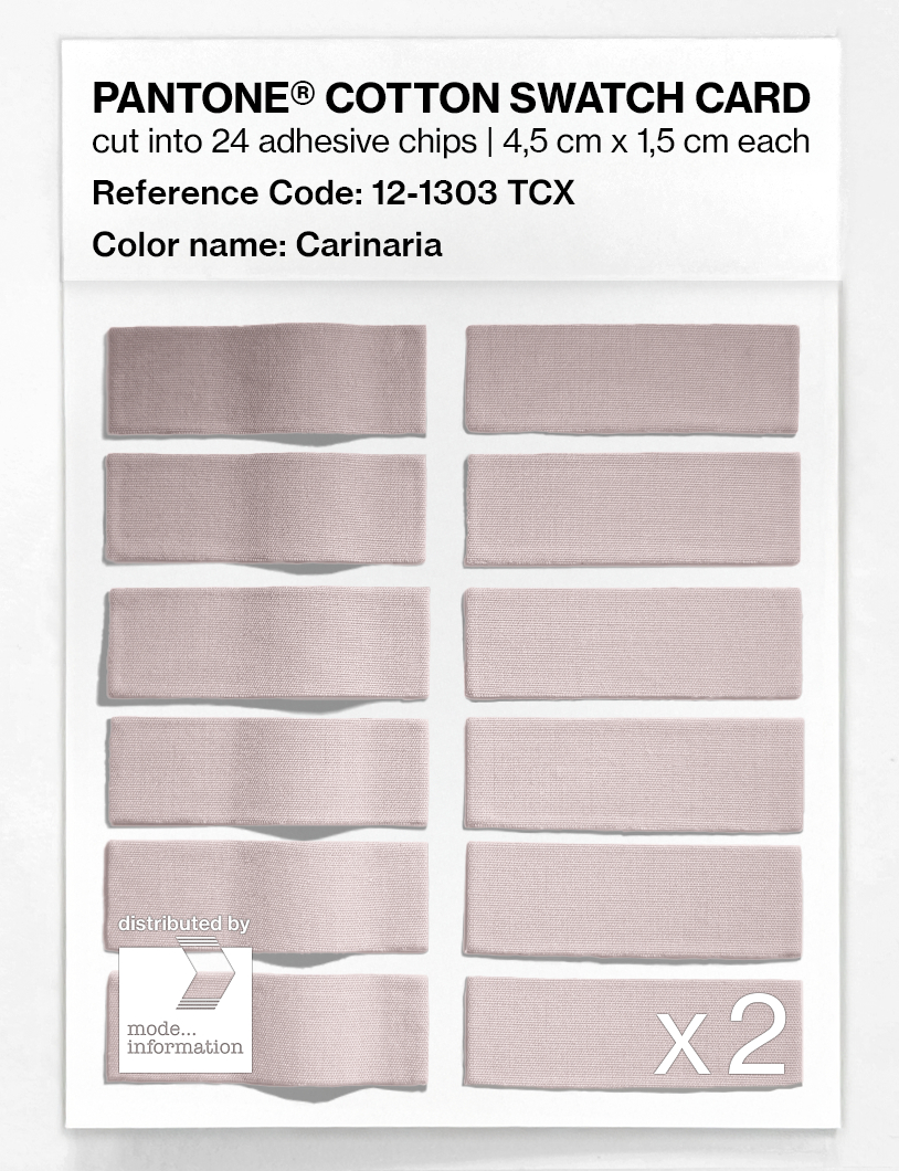 Product image 6 of the product “PANTONE® COTTON SWATCH CARD 12-1303 TCX Carinaria ”
