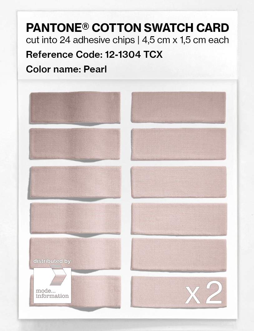 Product image 6 of the product “PANTONE® COTTON SWATCH CARD 12-1304 TCX Pearl ”