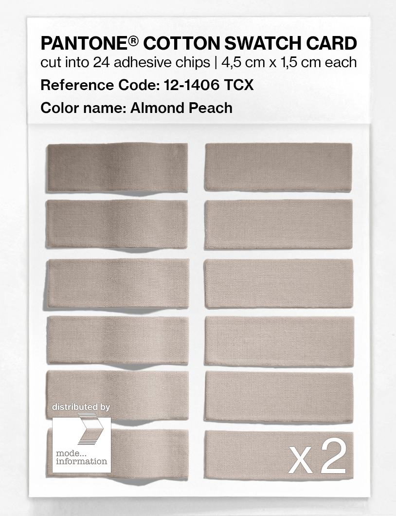 Artikelbild 6 des Artikels “PANTONE® COTTON SWATCH CARD 12-1406 TCX Almond Peach “