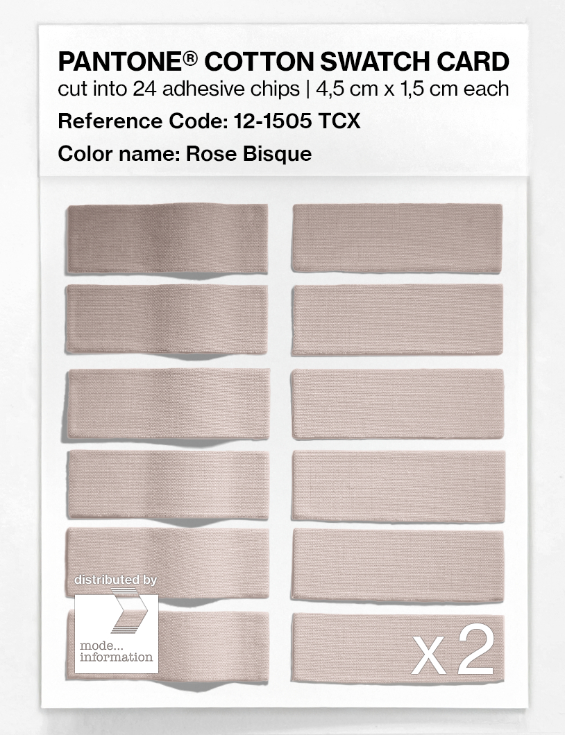 Artikelbild 6 des Artikels “PANTONE® COTTON SWATCH CARD 12-1505 TCX Rose Bisque “