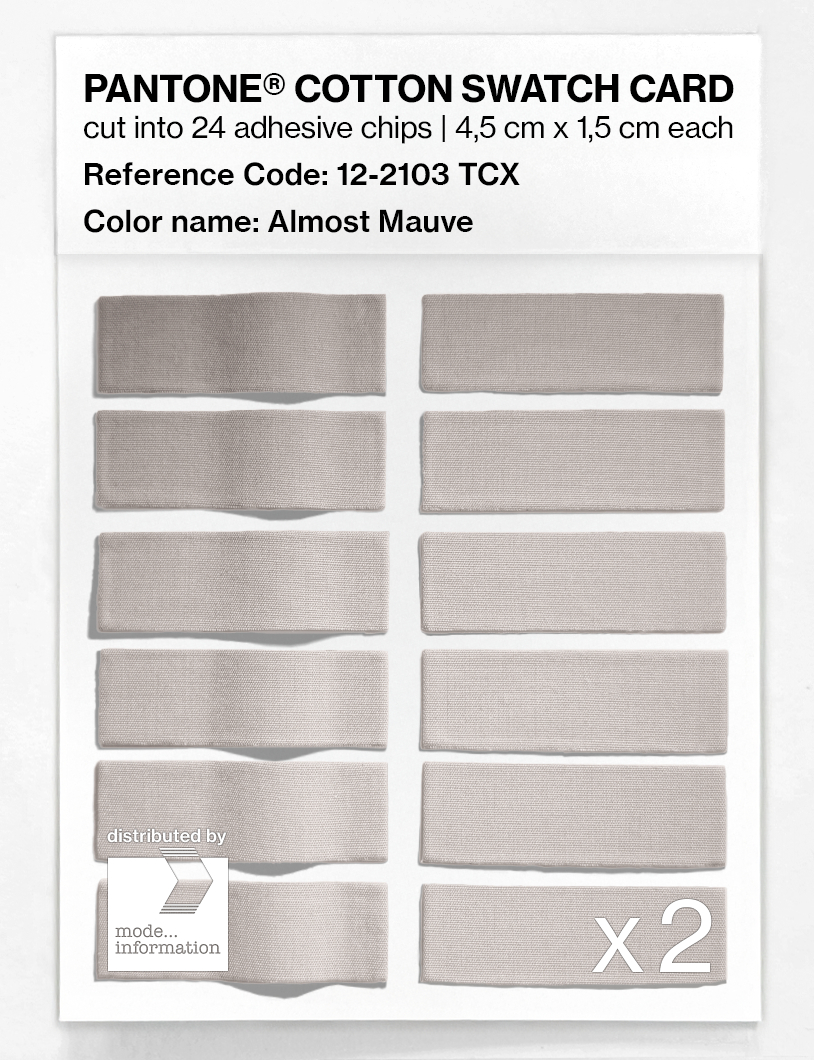Artikelbild 6 des Artikels “PANTONE® COTTON SWATCH CARD 12-2103 TCX Almost Mauve “