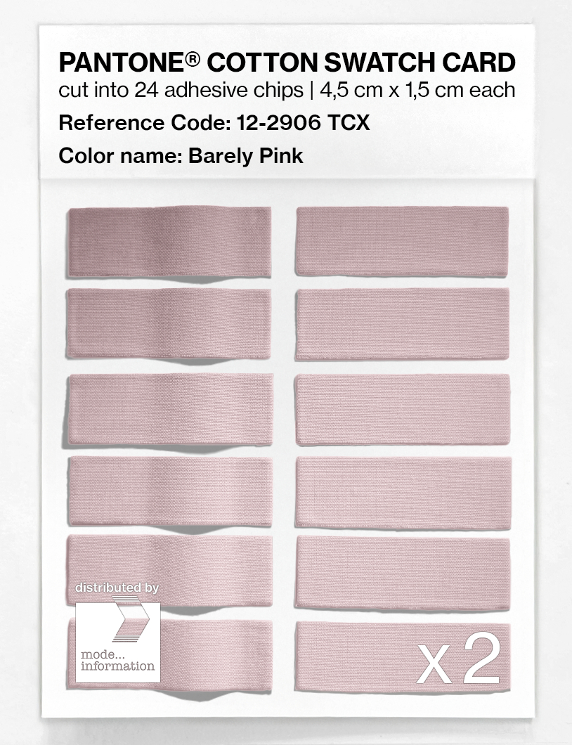 Artikelbild 6 des Artikels “PANTONE® COTTON SWATCH CARD 12-2906 TCX Barely Pink “