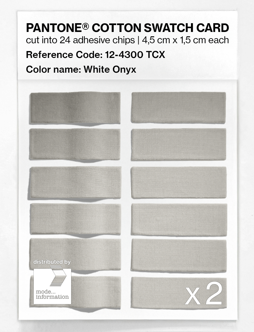 Artikelbild 6 des Artikels “PANTONE® COTTON SWATCH CARD 12-4300 TCX White Onyx “