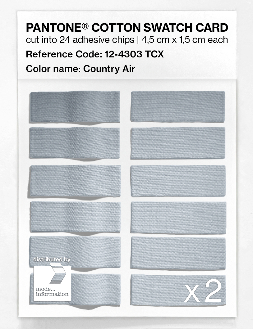 Artikelbild 6 des Artikels “PANTONE® COTTON SWATCH CARD 12-4303 TCX Country Air “