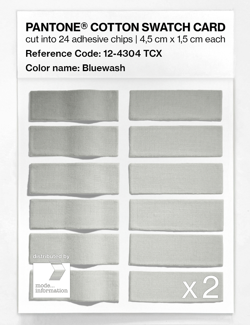 Product image 6 of the product “PANTONE® COTTON SWATCH CARD 12-4304 TCX Bluewash ”