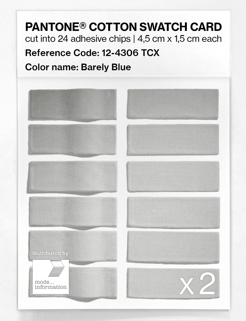 Artikelbild 6 des Artikels “PANTONE® COTTON SWATCH CARD 12-4306 TCX Barely Blue “