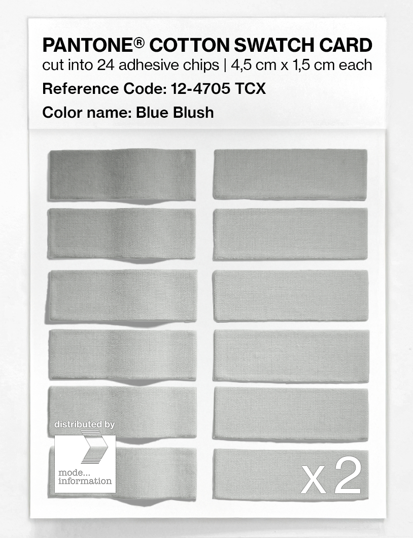 Artikelbild 6 des Artikels “PANTONE® COTTON SWATCH CARD 12-4705 TCX Blue Blush “