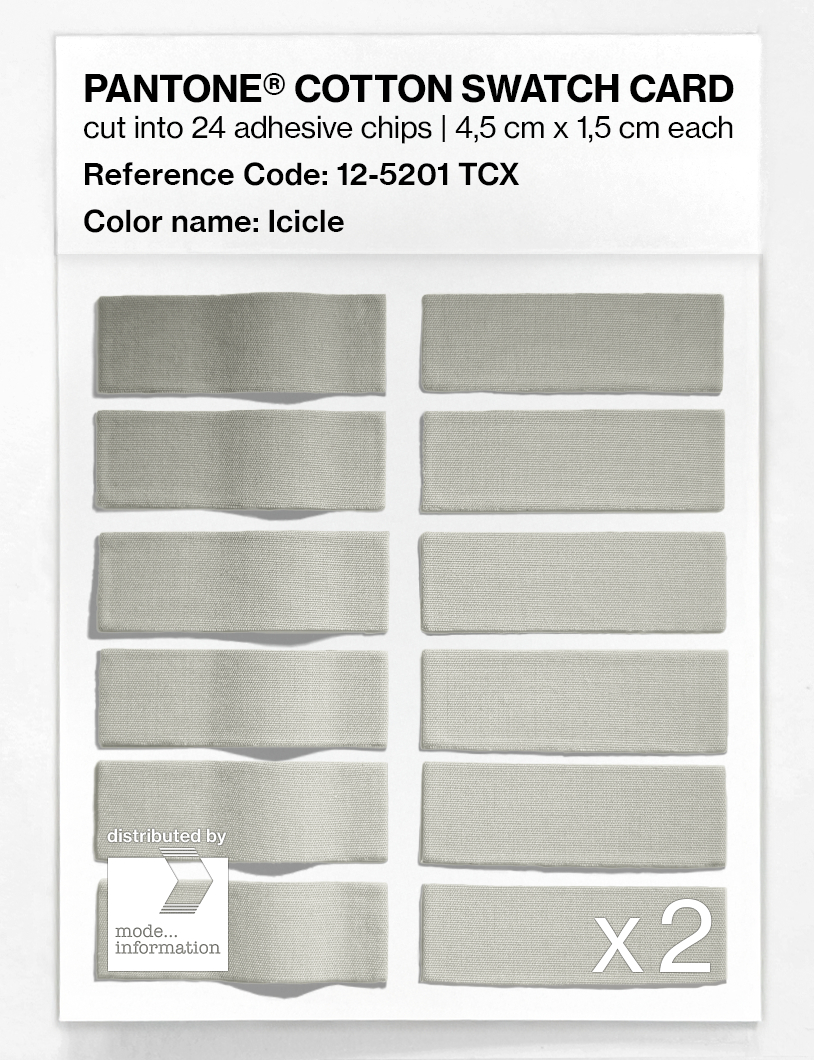 Artikelbild 6 des Artikels “PANTONE® COTTON SWATCH CARD 12-5201 TCX Icicle “