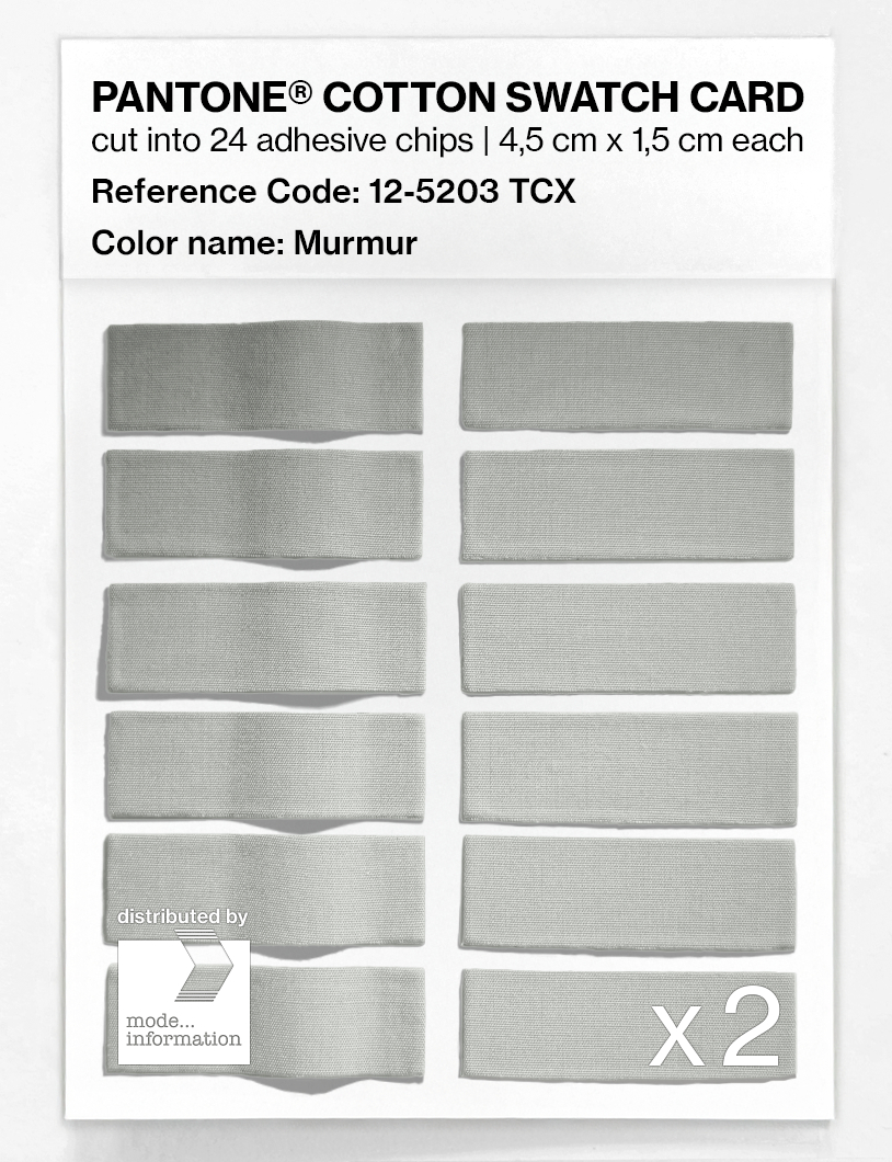 Product image 6 of the product “PANTONE® COTTON SWATCH CARD 12-5203 TCX Murmur ”