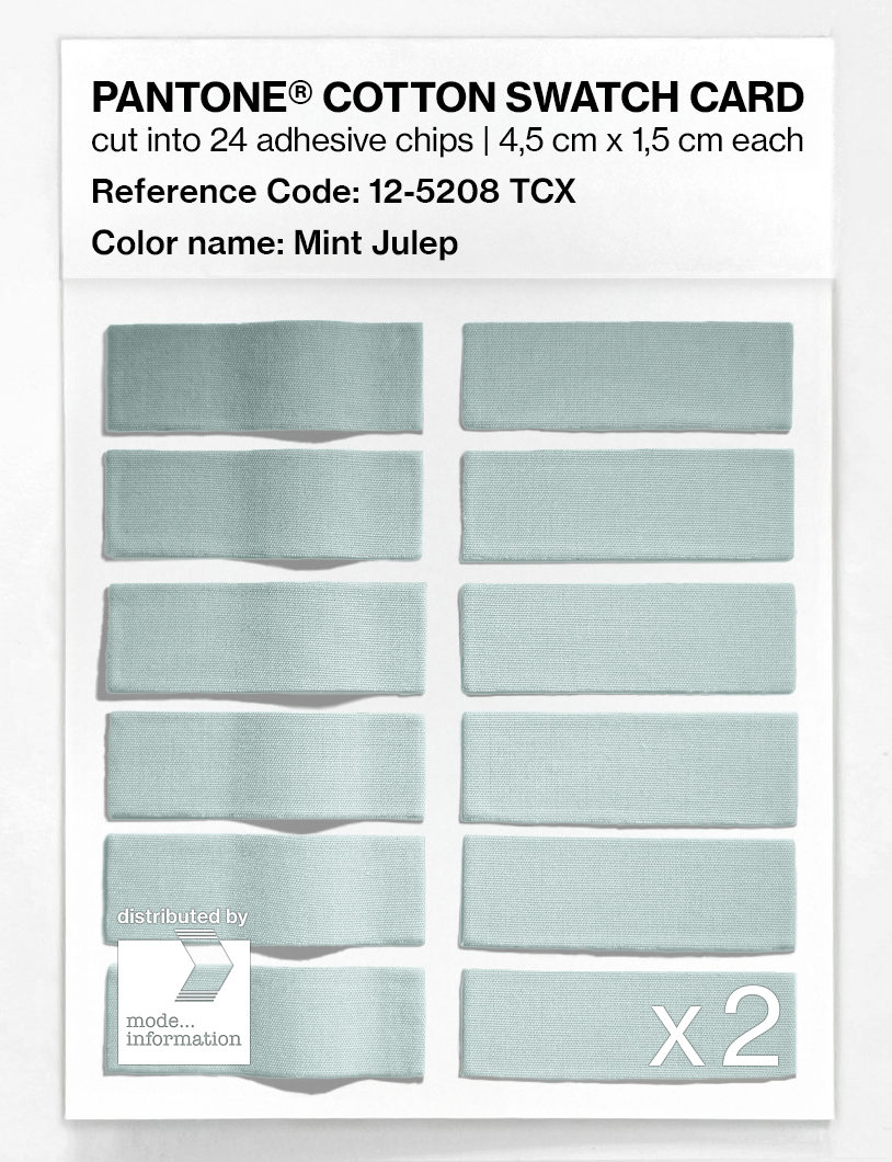 Artikelbild 6 des Artikels “PANTONE® COTTON SWATCH CARD 12-5208 TCX Mint Julep “