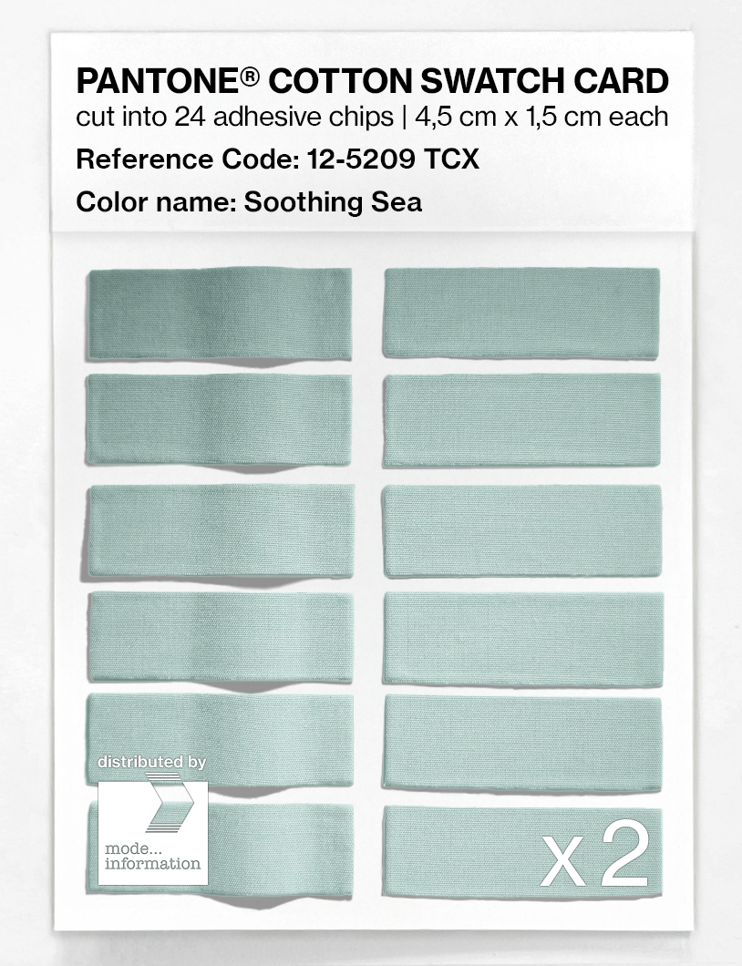 Artikelbild 6 des Artikels “PANTONE® COTTON SWATCH CARD 12-5209 TCX Soothing Sea “