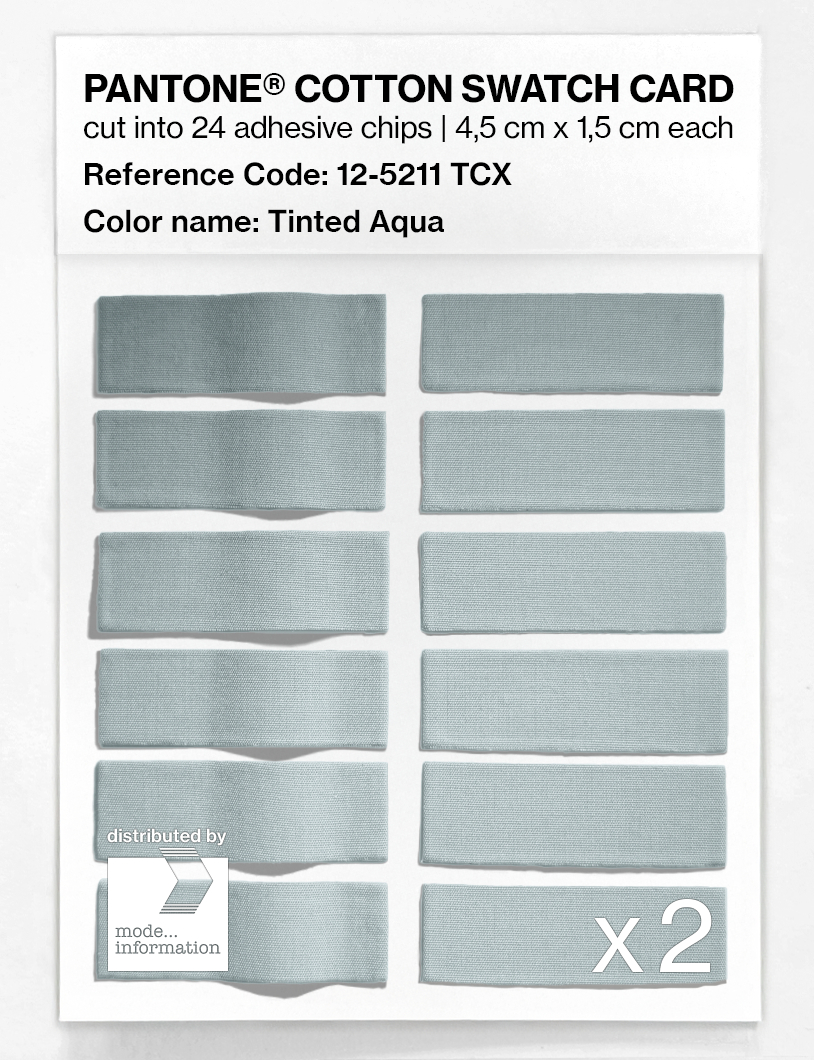 Artikelbild 6 des Artikels “PANTONE® COTTON SWATCH CARD 12-5211 TCX Tinted Aqua “