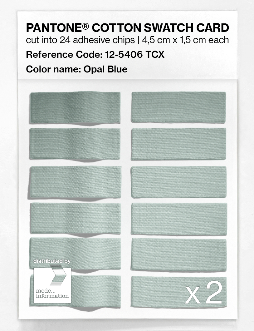 Artikelbild 6 des Artikels “PANTONE® COTTON SWATCH CARD 12-5406 TCX Opal Blue “
