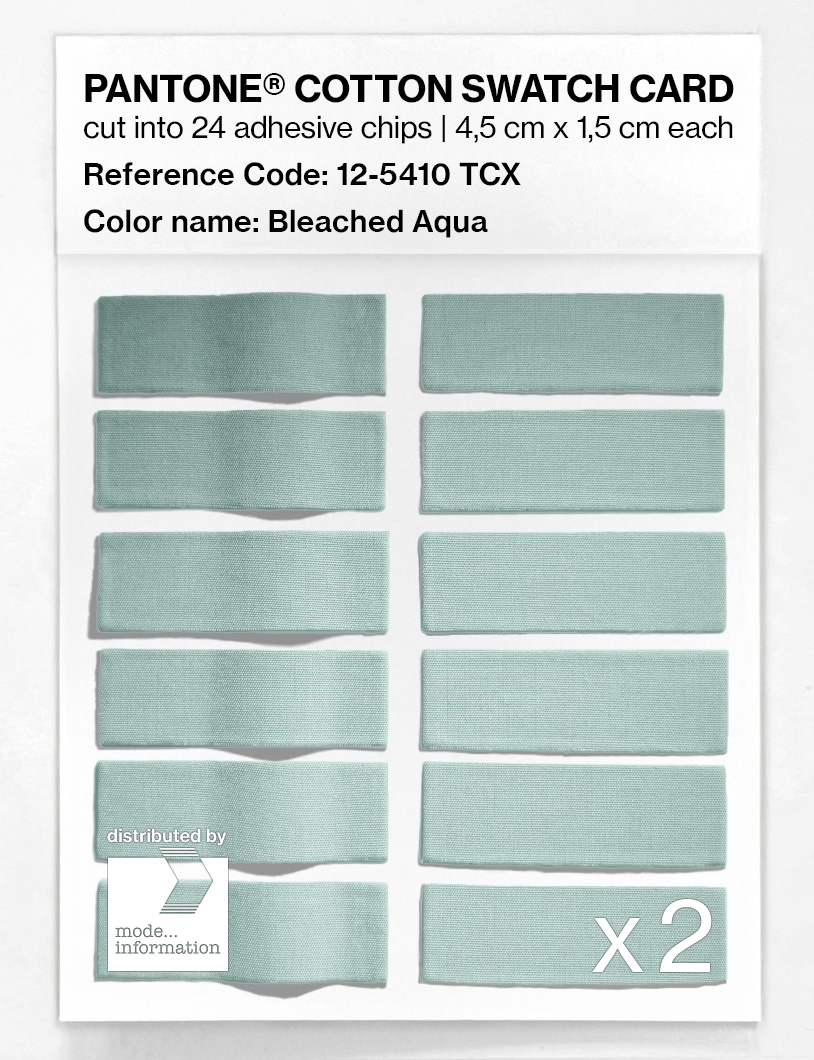 Artikelbild 6 des Artikels “PANTONE® COTTON SWATCH CARD 12-5410 TCX Bleached Aqua “