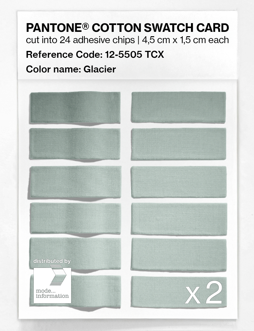 Artikelbild 6 des Artikels “PANTONE® COTTON SWATCH CARD 12-5505 TCX Glacier “
