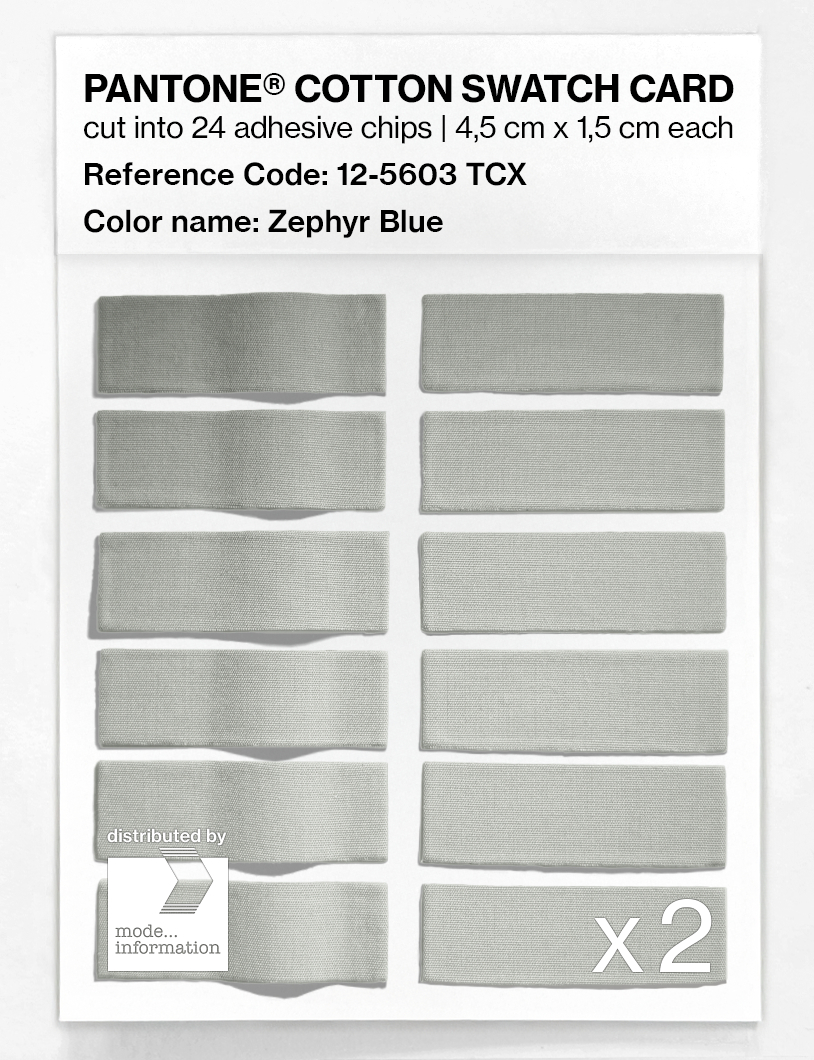 Artikelbild 6 des Artikels “PANTONE® COTTON SWATCH CARD 12-5603 TCX Zephyr Blue “