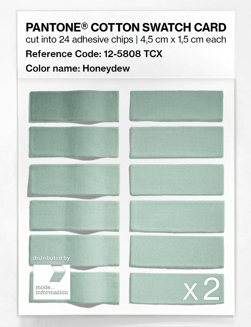 Product image 6 of the product “PANTONE® COTTON SWATCH CARD 12-5808 TCX Honeydew ”