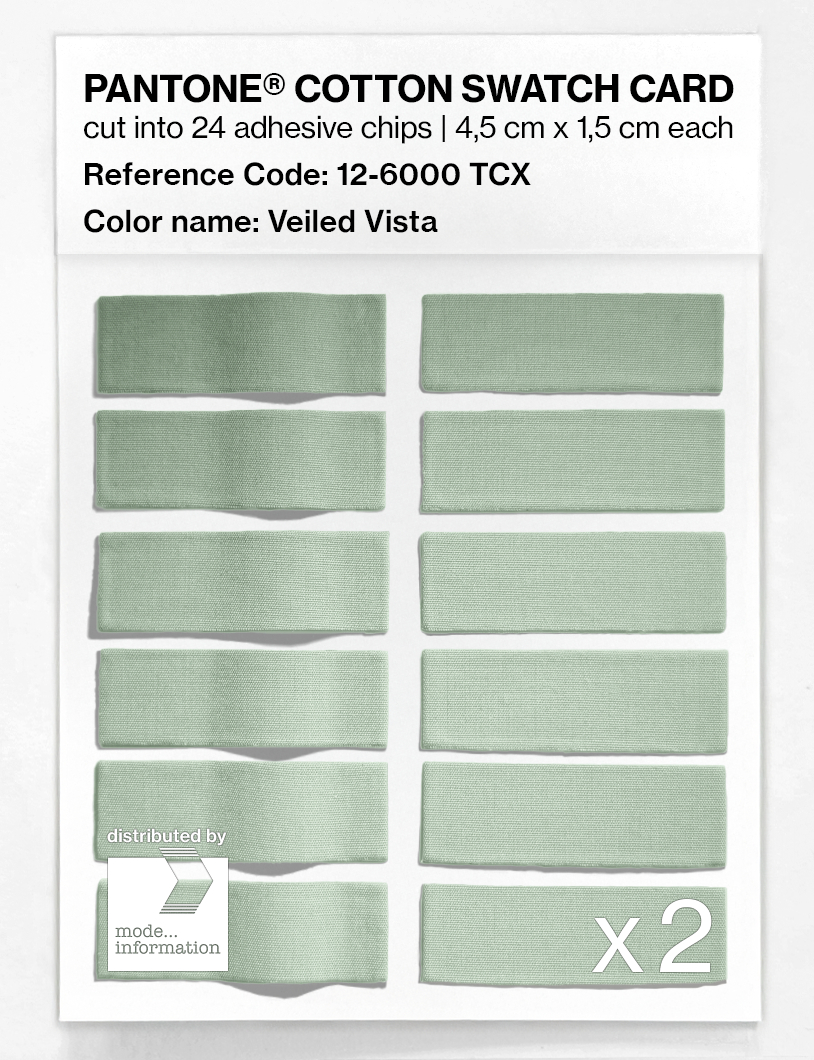 Artikelbild 6 des Artikels “PANTONE® COTTON SWATCH CARD 12-6000 TCX Veiled Vista “