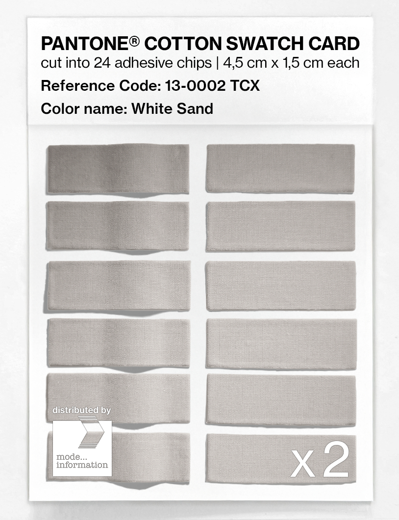 Artikelbild 6 des Artikels “PANTONE® COTTON SWATCH CARD 13-0002 TCX White Sand “