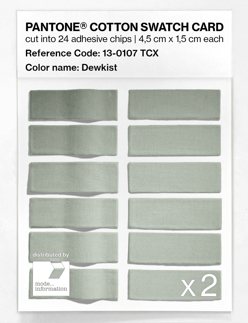 Product image 6 of the product “PANTONE® COTTON SWATCH CARD 13-0107 TCX Dewkist ”