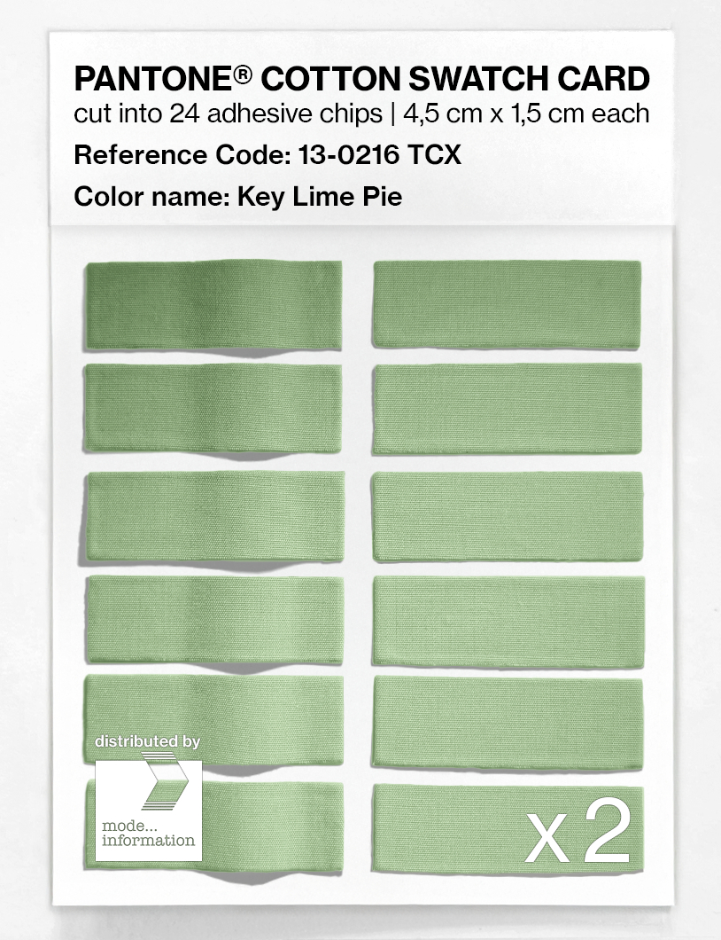 Artikelbild 6 des Artikels “PANTONE® COTTON SWATCH CARD 13-0216 TCX Key Lime Pie “