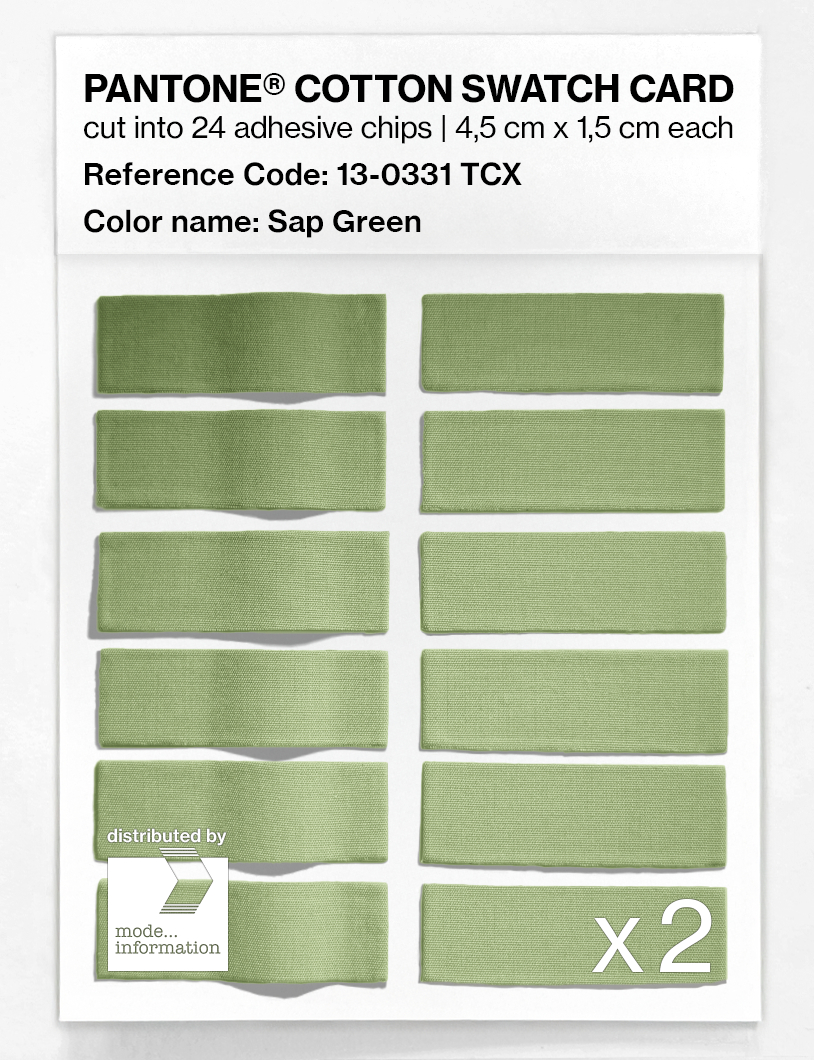 Artikelbild 6 des Artikels “PANTONE® COTTON SWATCH CARD 13-0331 TCX Sap Green “