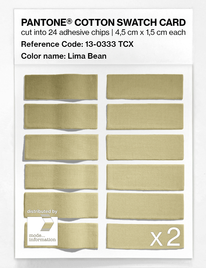 Artikelbild 6 des Artikels “PANTONE® COTTON SWATCH CARD 13-0333 TCX Lima Bean “