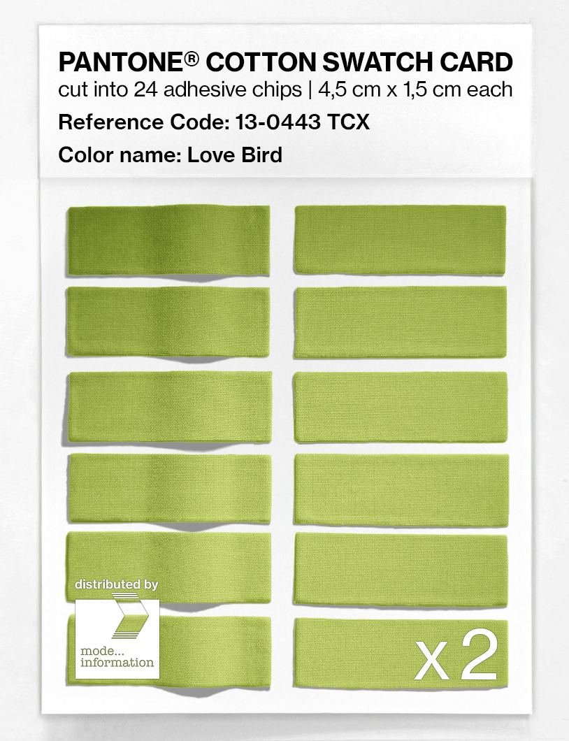 Artikelbild 6 des Artikels “PANTONE® COTTON SWATCH CARD 13-0443 TCX Love Bird “