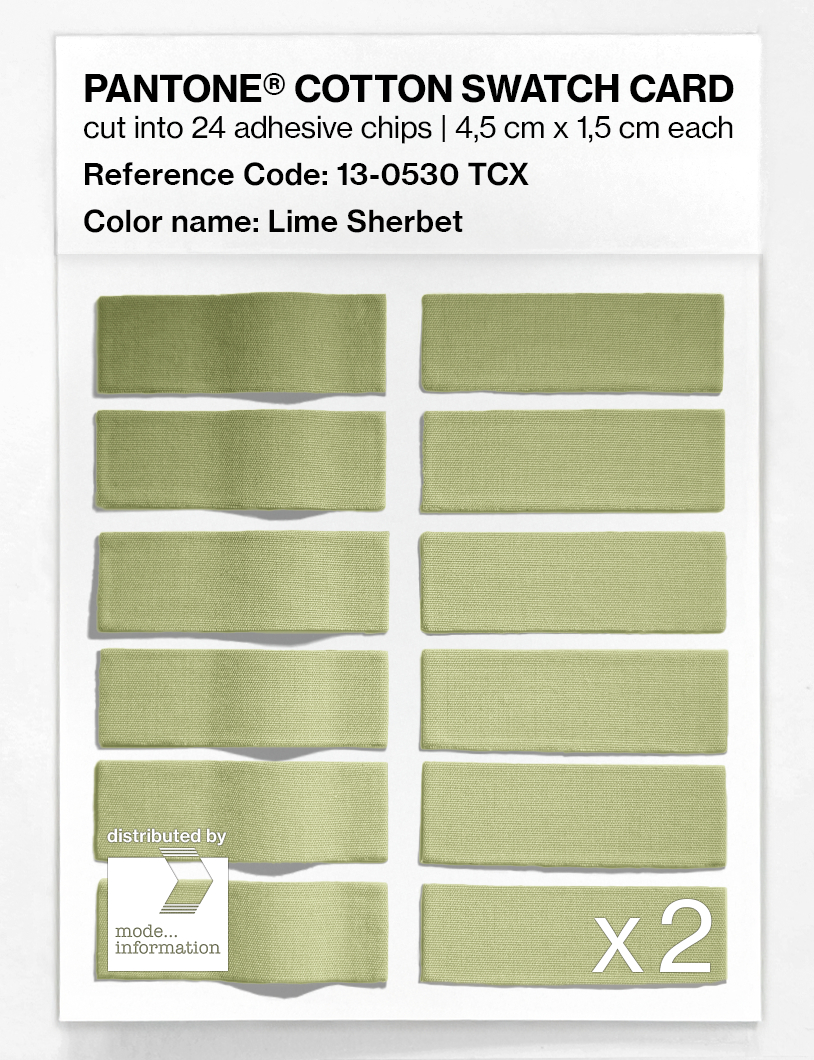Artikelbild 6 des Artikels “PANTONE® COTTON SWATCH CARD 13-0530 TCX Lime Sherbet “