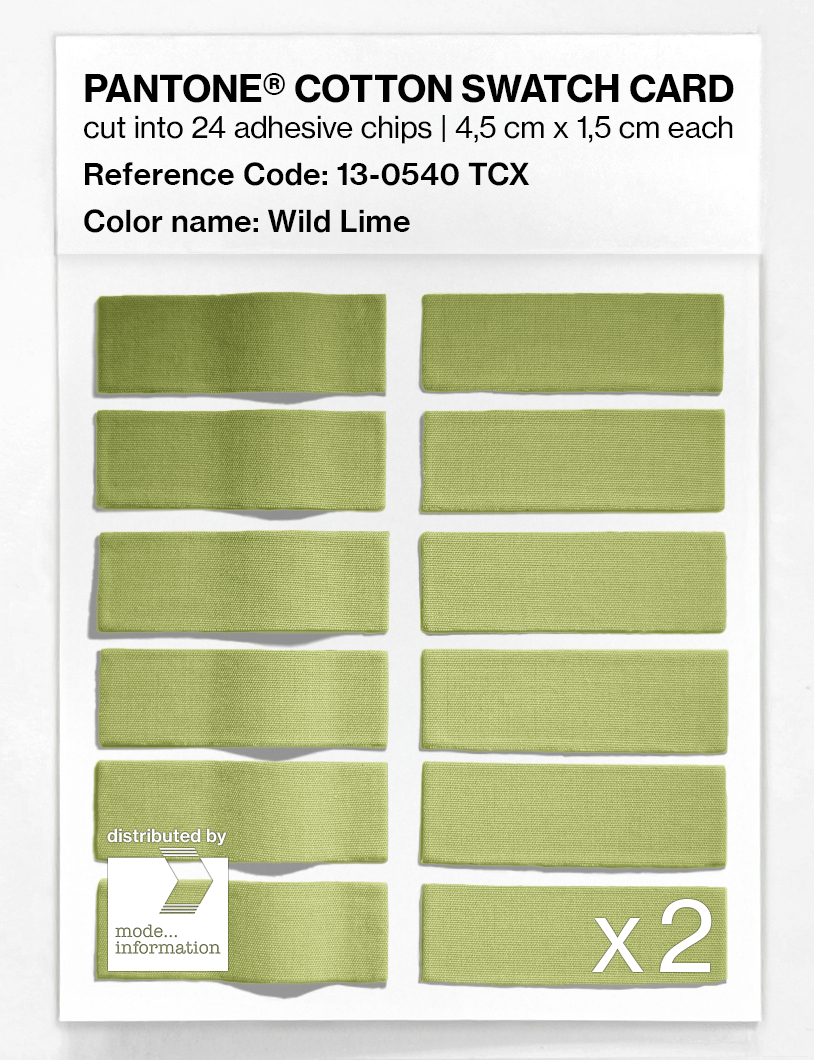 Artikelbild 6 des Artikels “PANTONE® COTTON SWATCH CARD 13-0540 TCX Wild Lime “