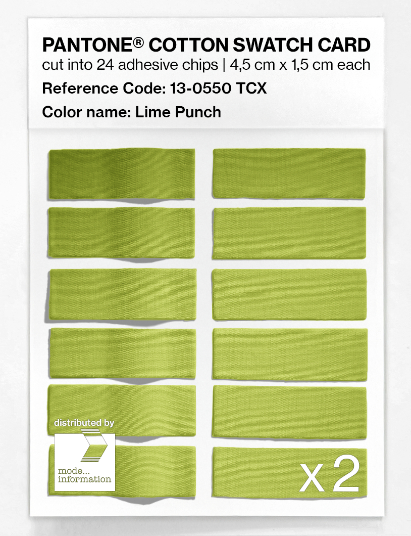 Artikelbild 6 des Artikels “PANTONE® COTTON SWATCH CARD 13-0550 TCX Lime Punch “