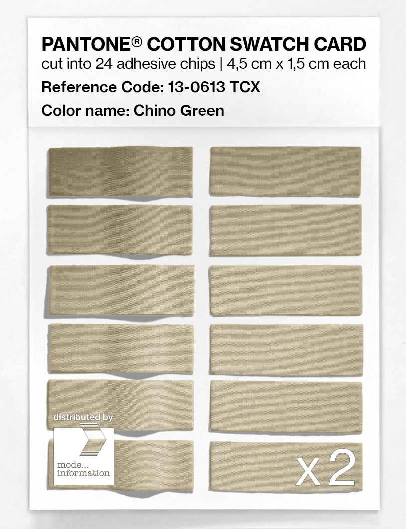 Artikelbild 6 des Artikels “PANTONE® COTTON SWATCH CARD 13-0613 TCX Chino Green “