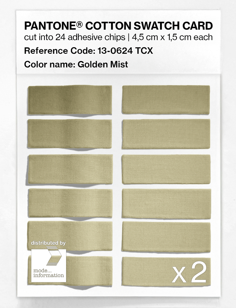 Artikelbild 6 des Artikels “PANTONE® COTTON SWATCH CARD 13-0624 TCX Golden Mist “