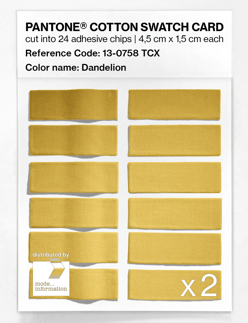 Artikelbild 6 des Artikels “PANTONE® COTTON SWATCH CARD 13-0758 TCX Dandelion “
