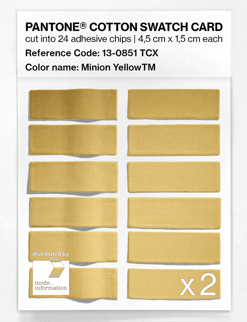 Artikelbild 6 des Artikels “PANTONE® COTTON SWATCH CARD 13-0851 TCX Minion YellowTM “