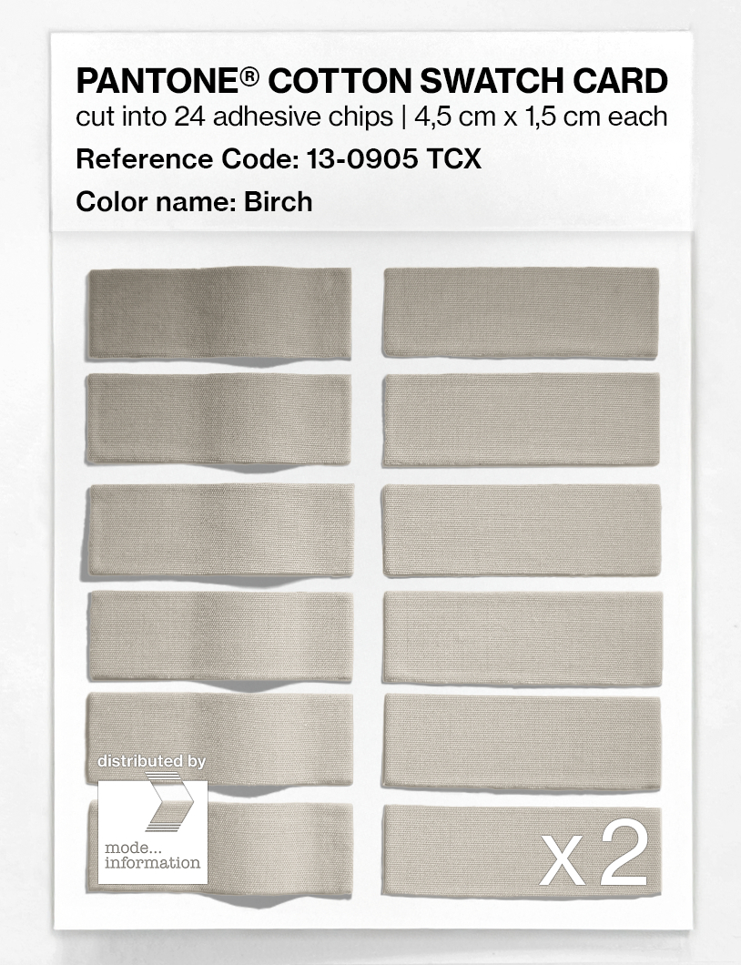 Artikelbild 6 des Artikels “PANTONE® COTTON SWATCH CARD 13-0905 TCX Birch “