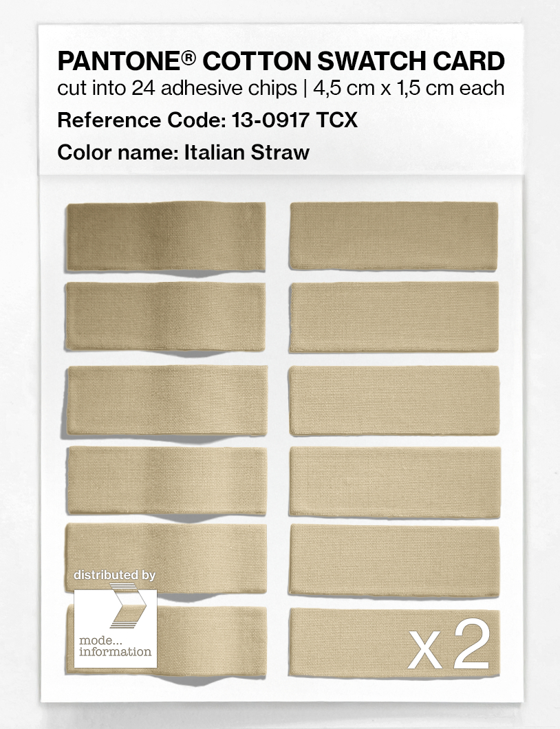 Artikelbild 6 des Artikels “PANTONE® COTTON SWATCH CARD 13-0917 TCX Italian Straw “