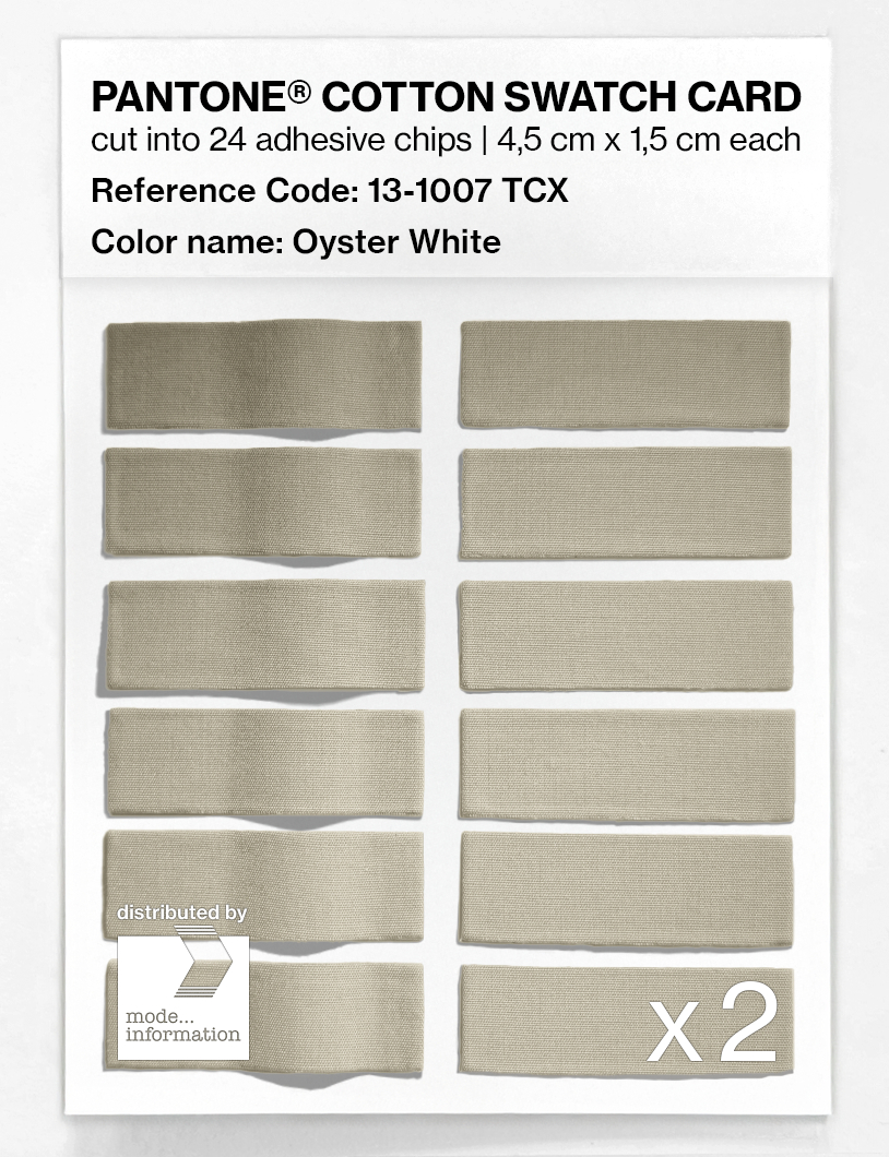 Artikelbild 6 des Artikels “PANTONE® COTTON SWATCH CARD 13-1007 TCX Oyster White “