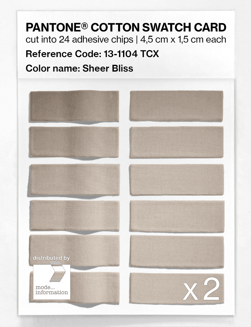 Artikelbild 6 des Artikels “PANTONE® COTTON SWATCH CARD 13-1104 TCX Sheer Bliss “