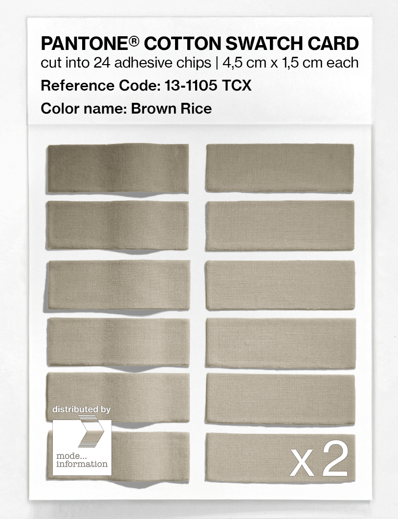 Artikelbild 6 des Artikels “PANTONE® COTTON SWATCH CARD 13-1105 TCX Brown Rice “