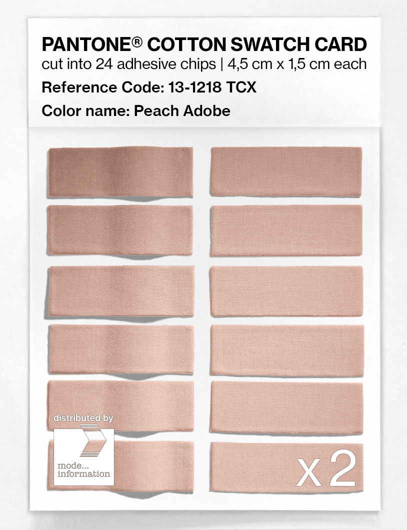 Artikelbild 6 des Artikels “PANTONE® COTTON SWATCH CARD 13-1218 TCX Peach Adobe “