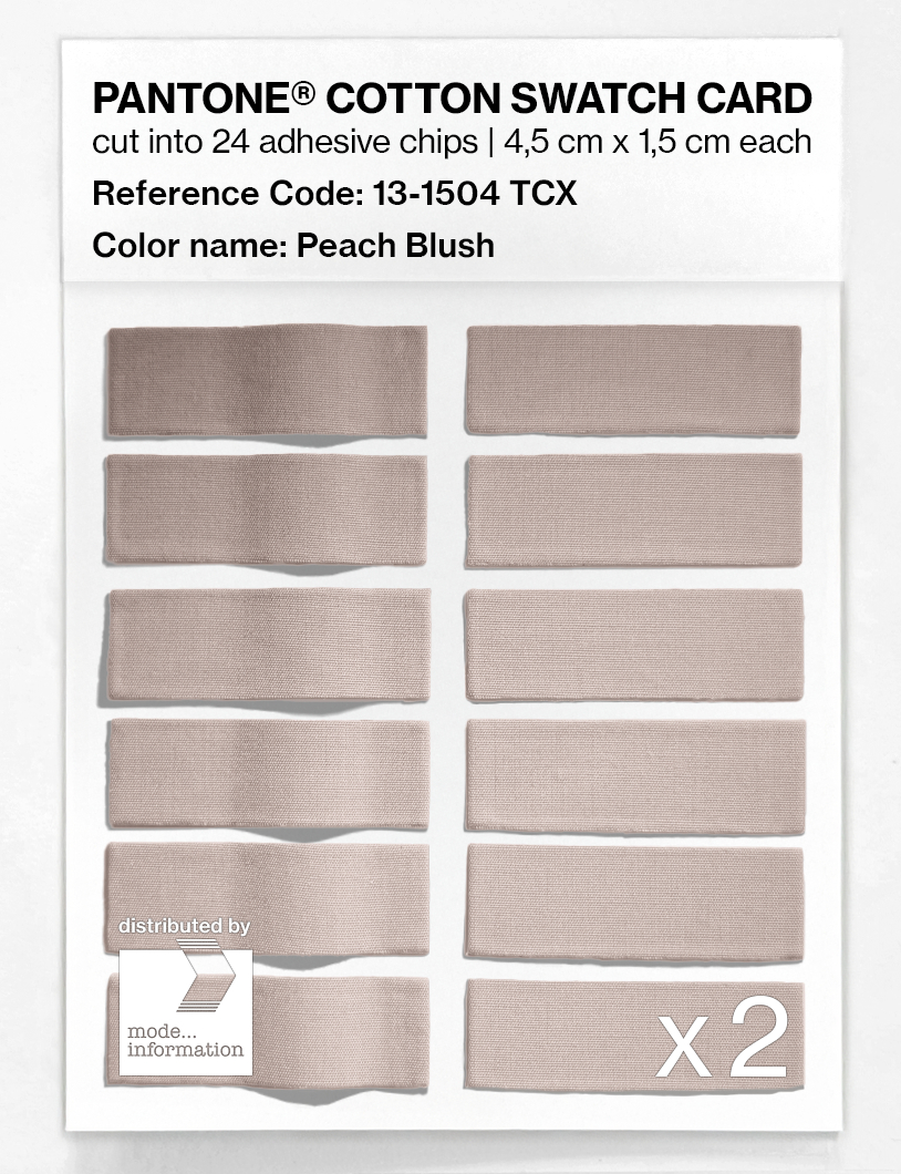 Artikelbild 6 des Artikels “PANTONE® COTTON SWATCH CARD 13-1504 TCX Peach Blush “