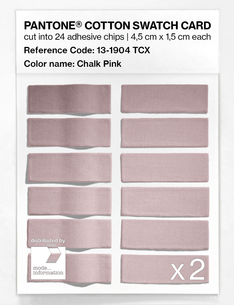 Product image 6 of the product “PANTONE® COTTON SWATCH CARD 13-1904 TCX Chalk Pink ”