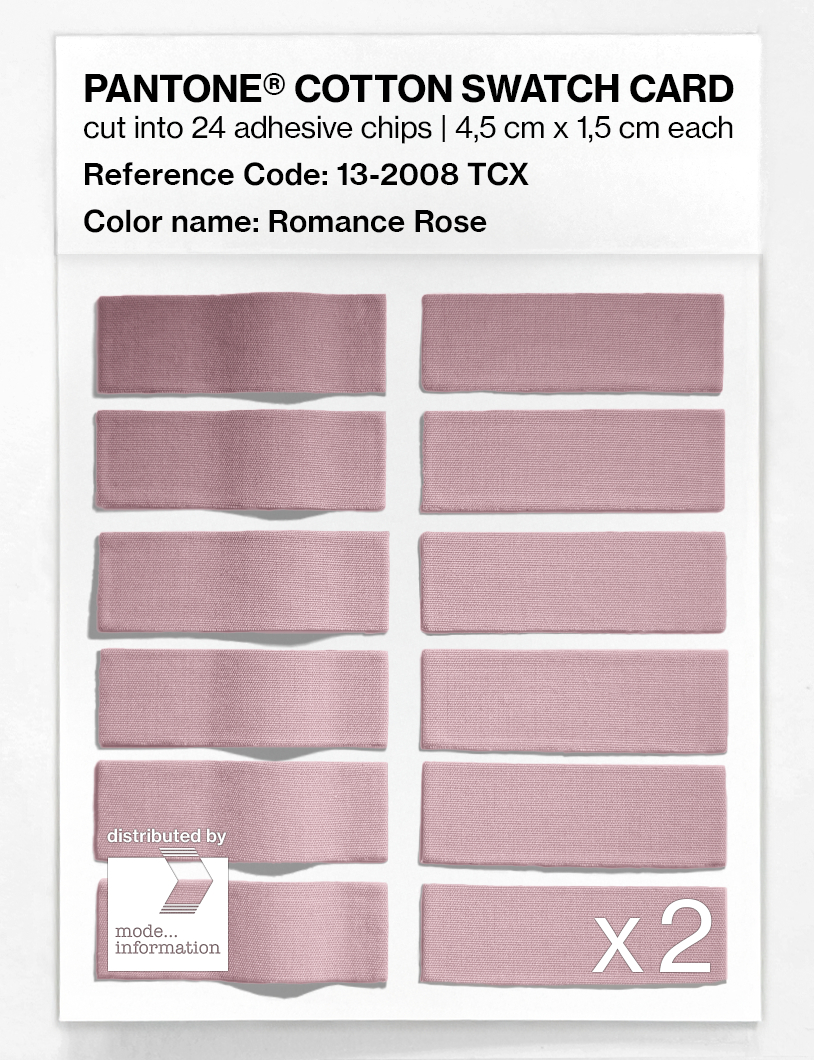 Artikelbild 6 des Artikels “PANTONE® COTTON SWATCH CARD 13-2008 TCX Romance Rose “