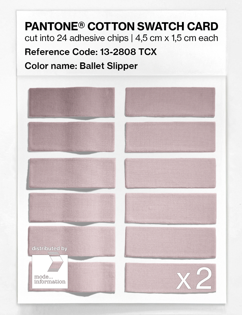 Product image 6 of the product “PANTONE® COTTON SWATCH CARD 13-2808 TCX Ballet Slipper ”