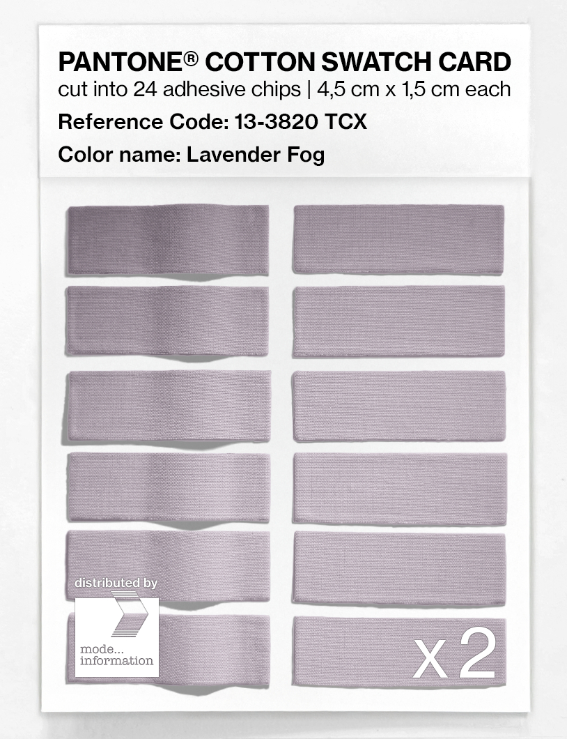 Artikelbild 6 des Artikels “PANTONE® COTTON SWATCH CARD 13-3820 TCX Lavender Fog “
